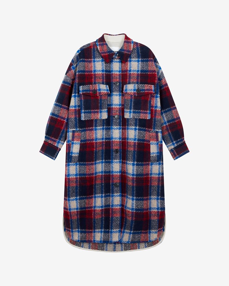 FONTIZI LONG CHECKED COAT